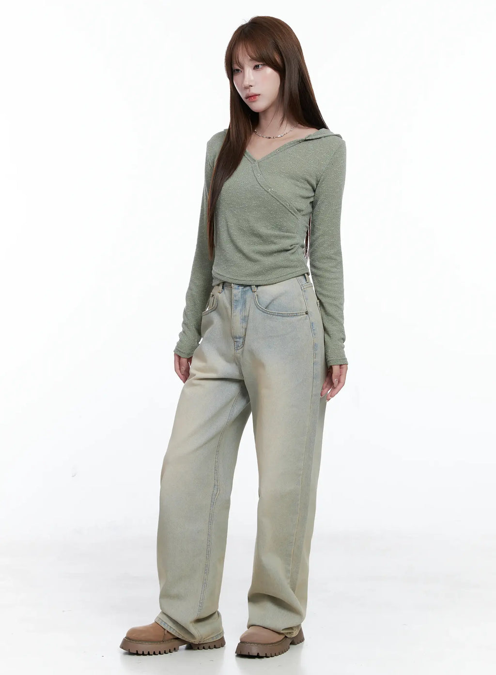 Lillie Light Wash Wide-Leg Jeans CS501