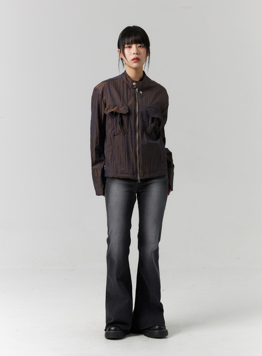 Zip-Up Long Sleeve Jacket CS318