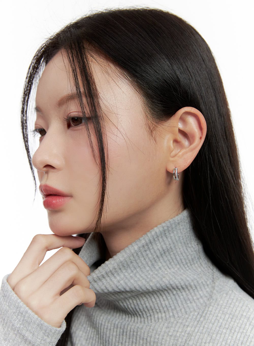 Half Cubic Earrings IJ503