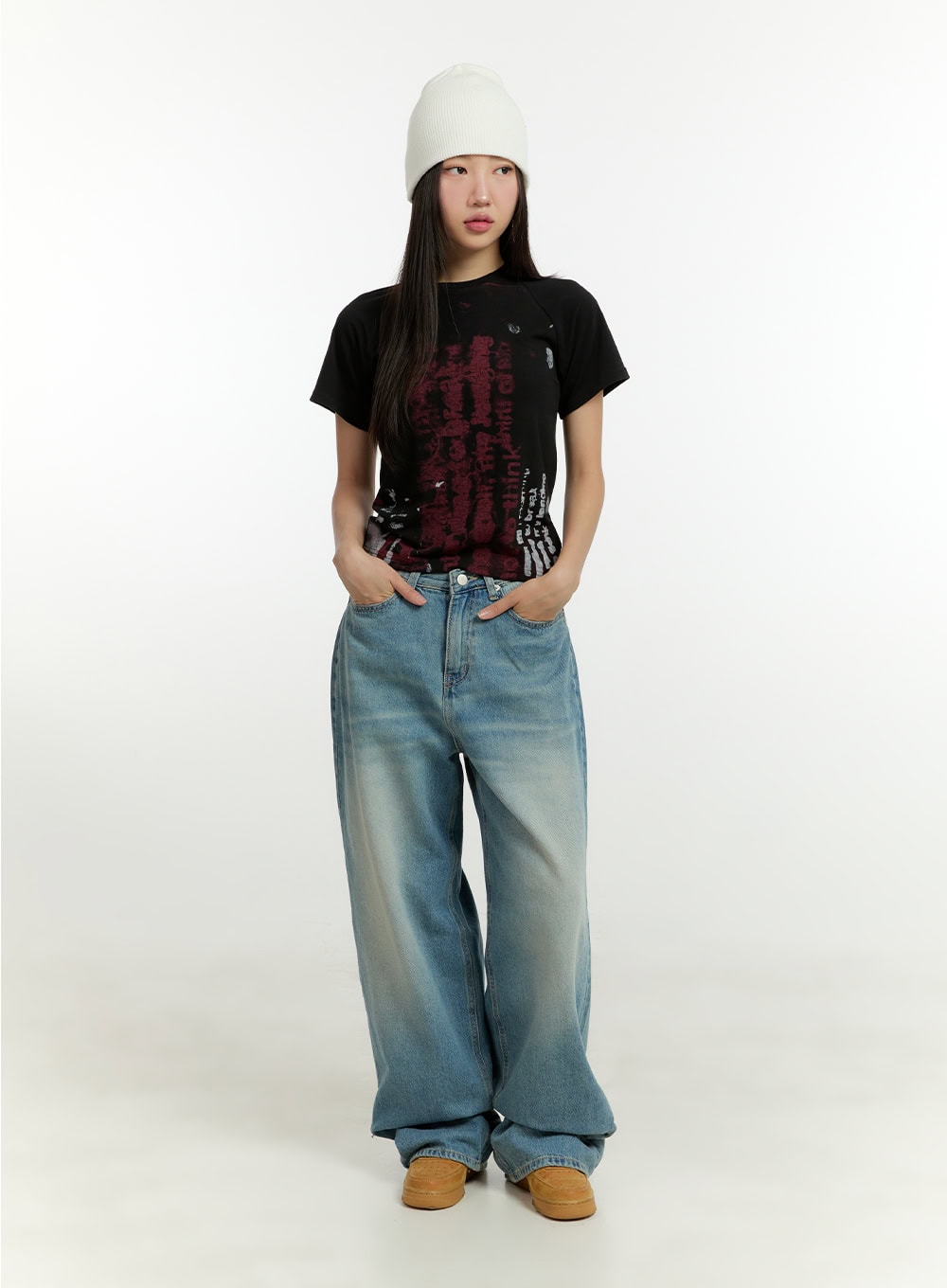 Loose Fit Baggy Jeans CU426