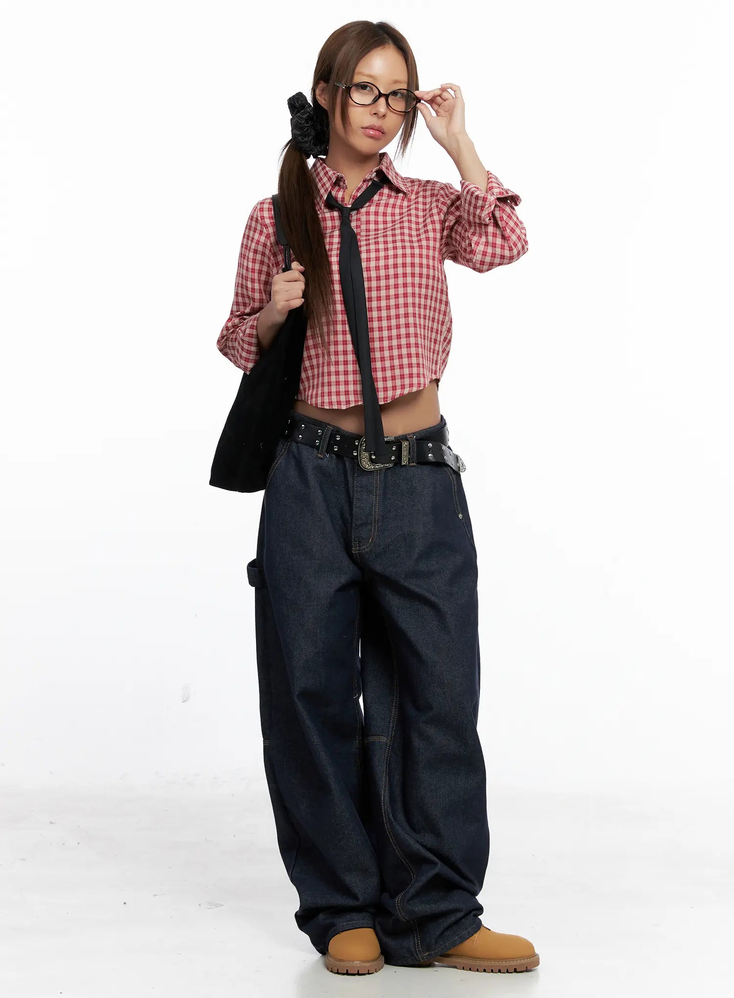 Relaxed Fit Dark Denim Jeans CS522