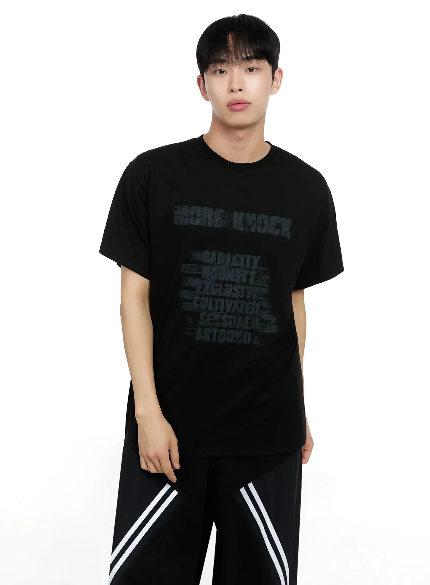 Men's Text Graphic T-shirt IG520