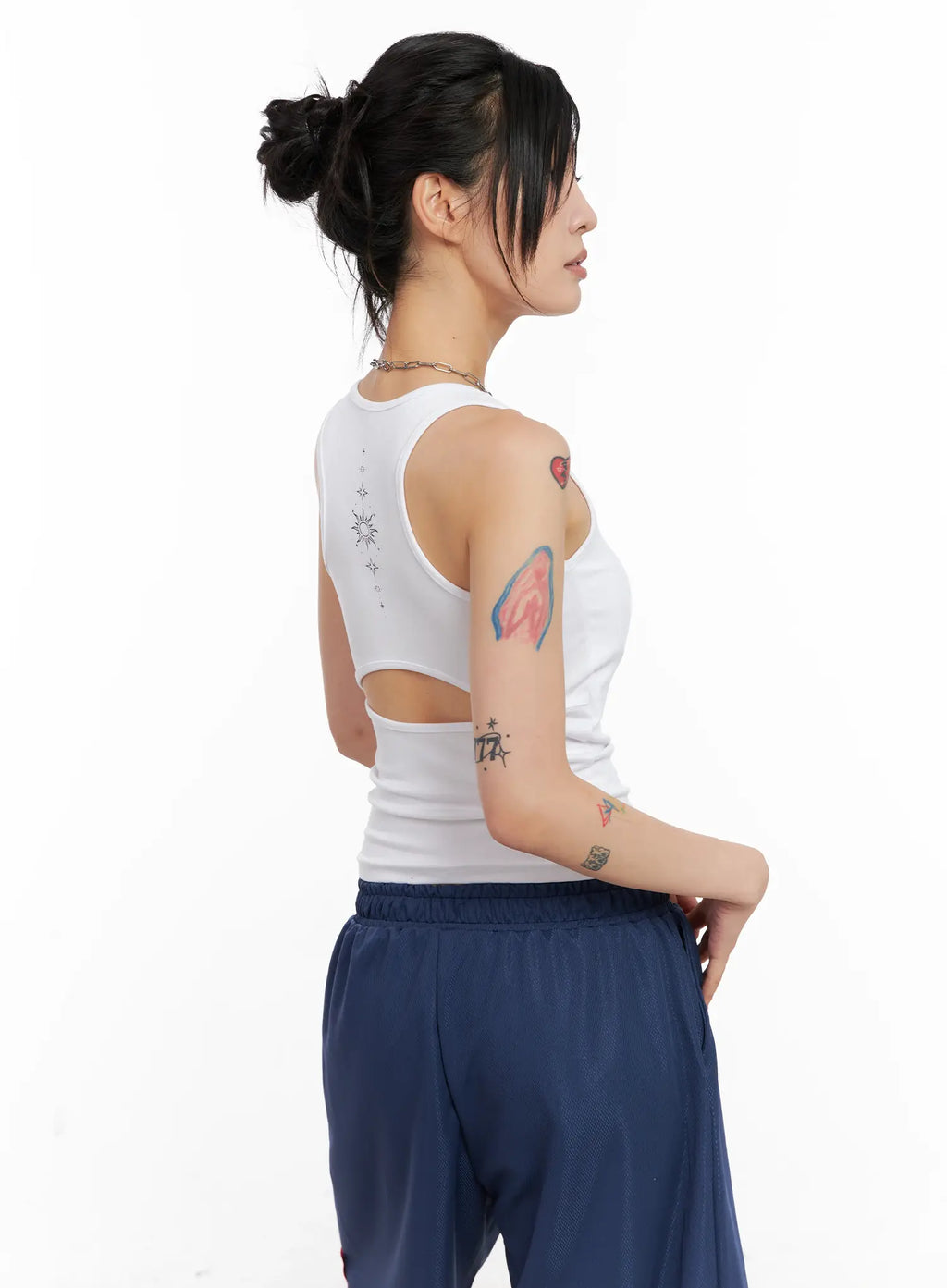 Back-Slit Tank Top CL528