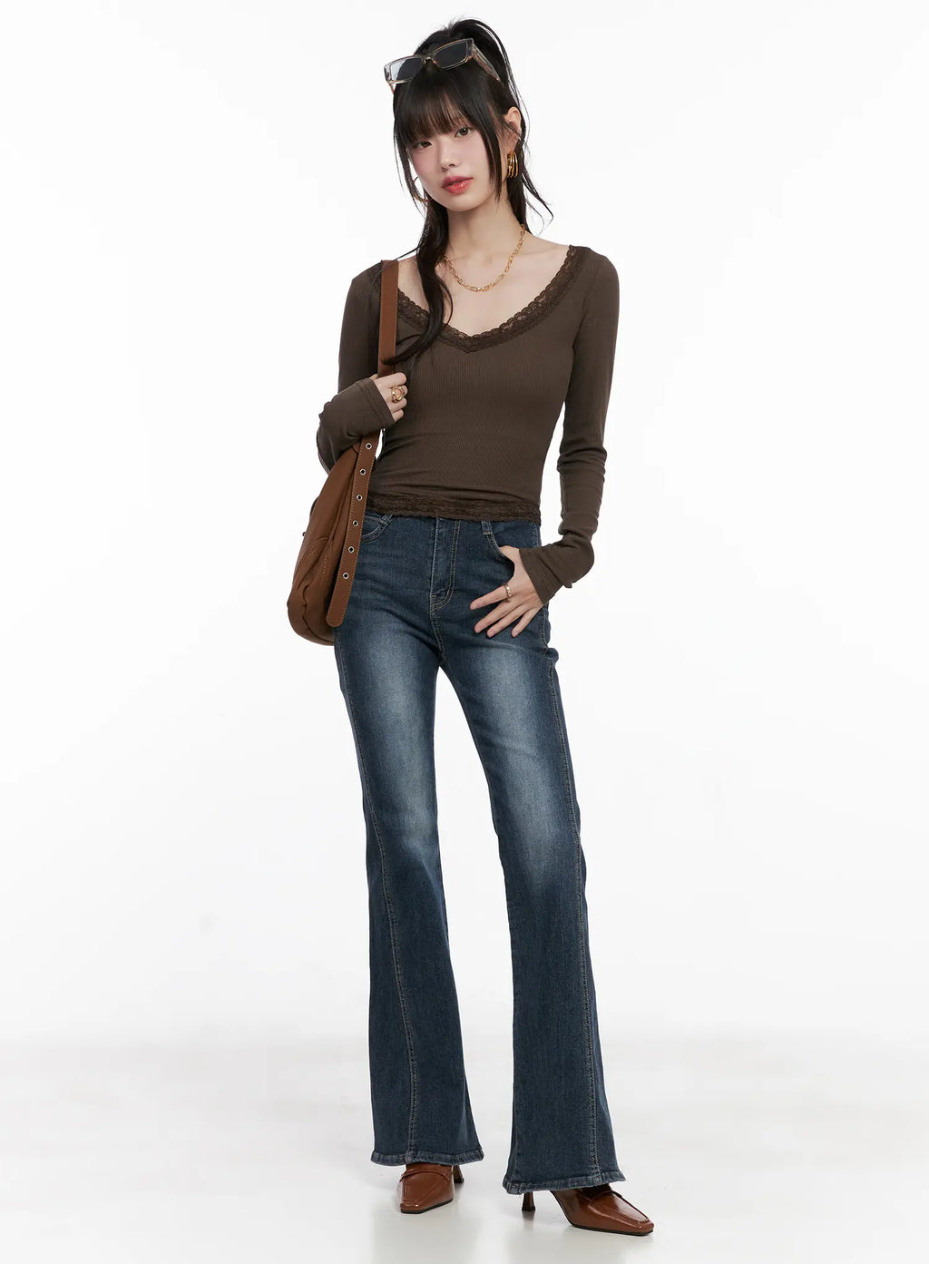 Giana High Waist Flare Jeans CG519