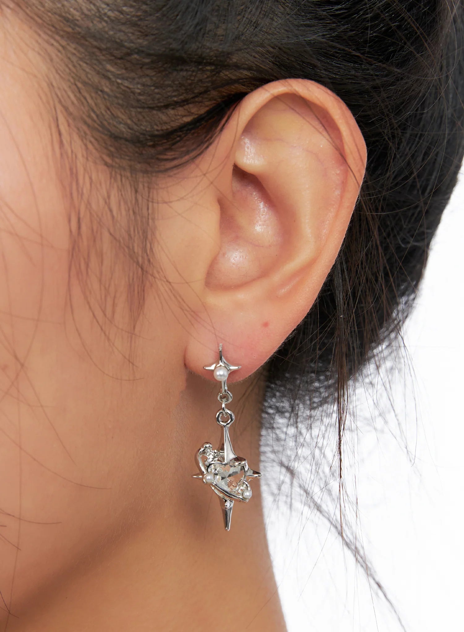 Charm Crystal Dangle Earrings CO514