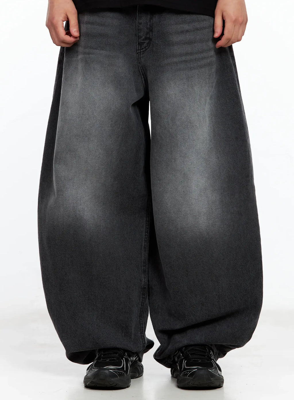 Men's Wide Balloon-Fit Denim Jeans IL514