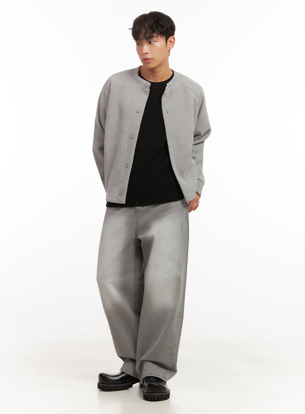 Men's Buttoned Knit Cardigan ID431