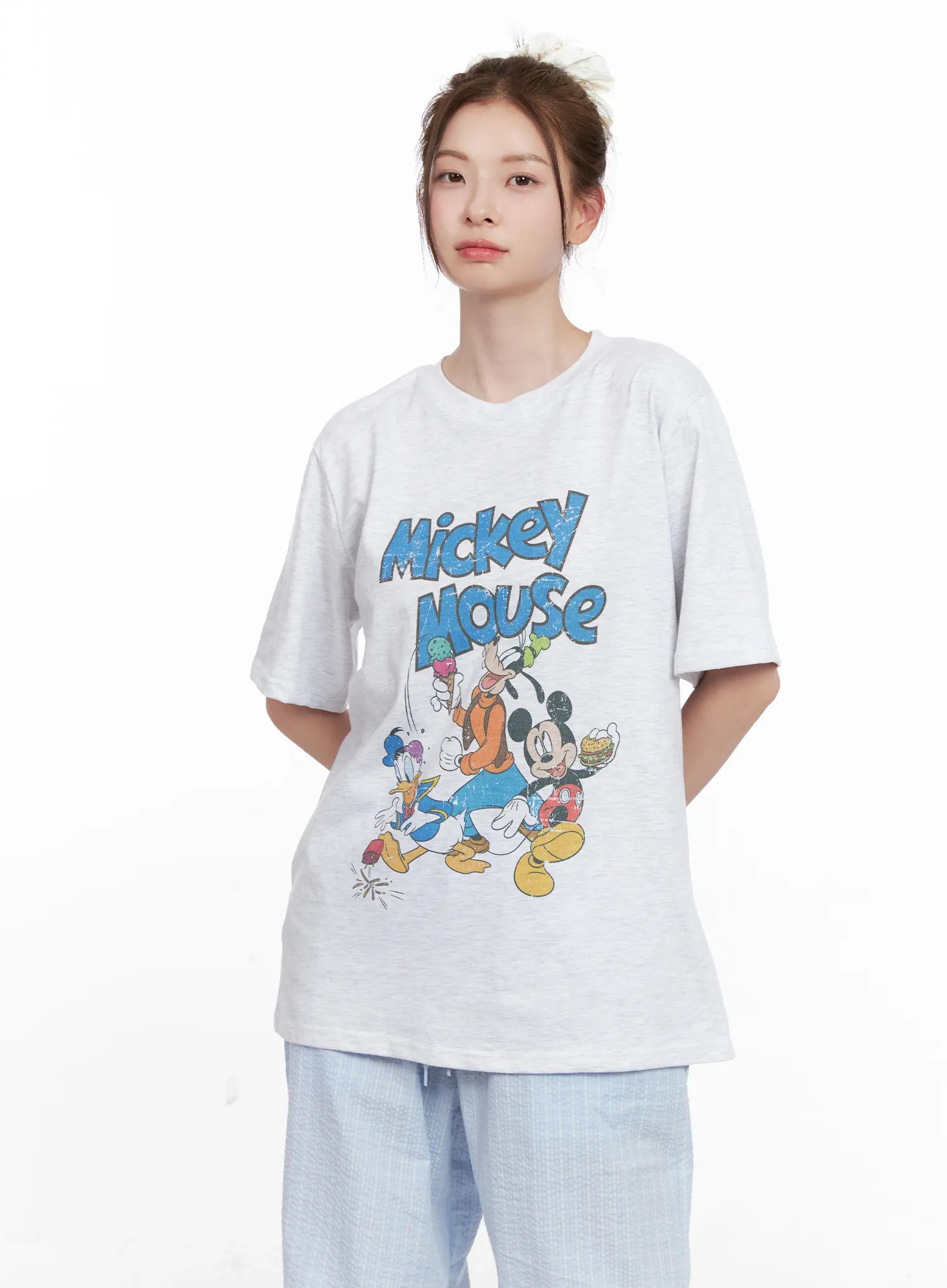 Oversized Cartoon Graphic Tee CL524