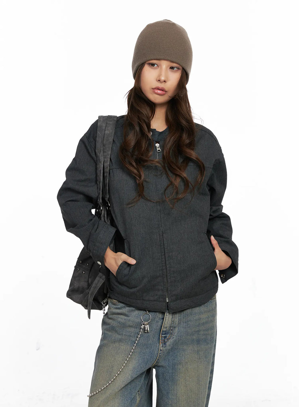 Denim Biker Jacket CO513