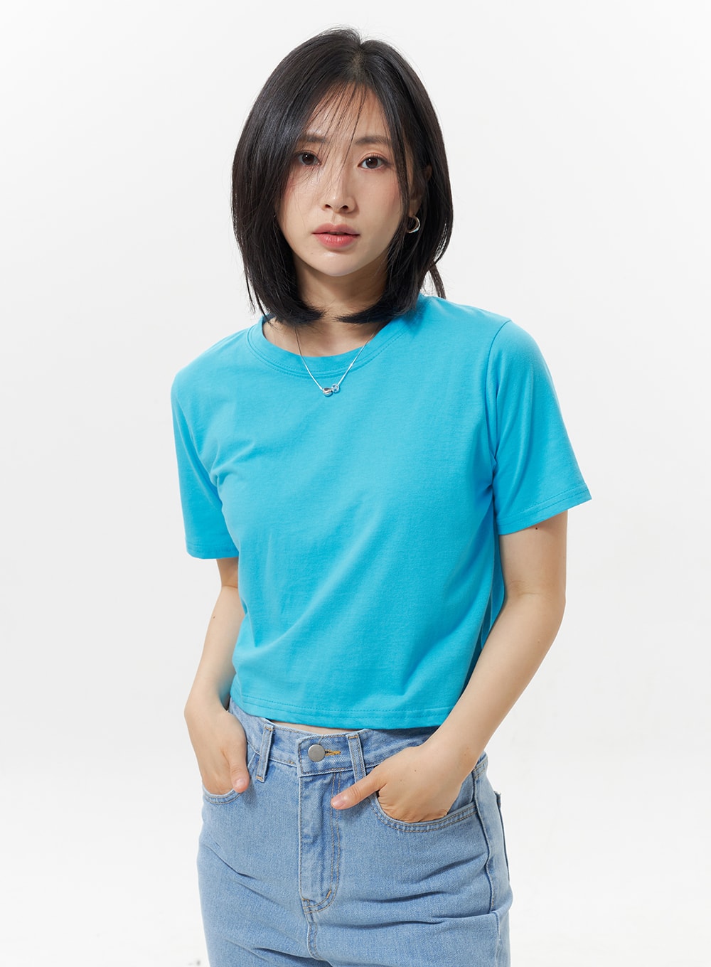 Cropped Color Tee OY330