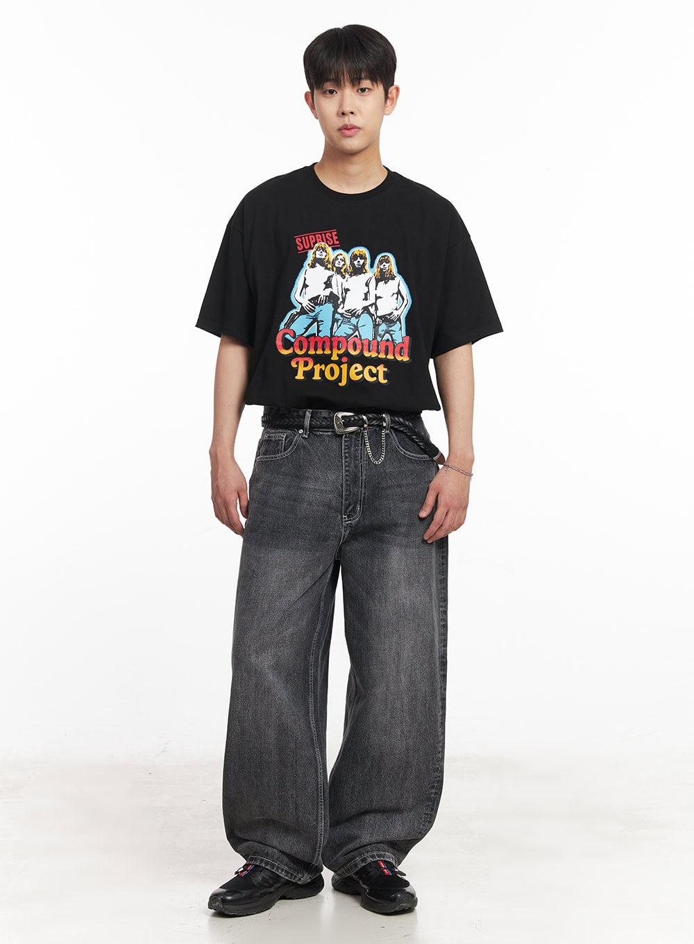 Men's Compound Graphic Oversize T-Shirt IA525