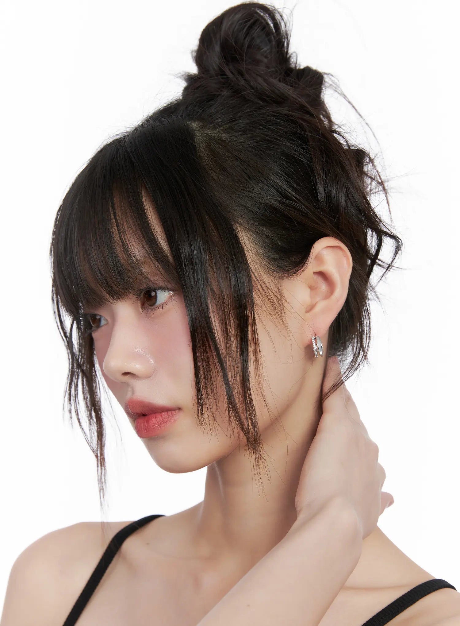 Chunky Double Hoop Earrings CG519