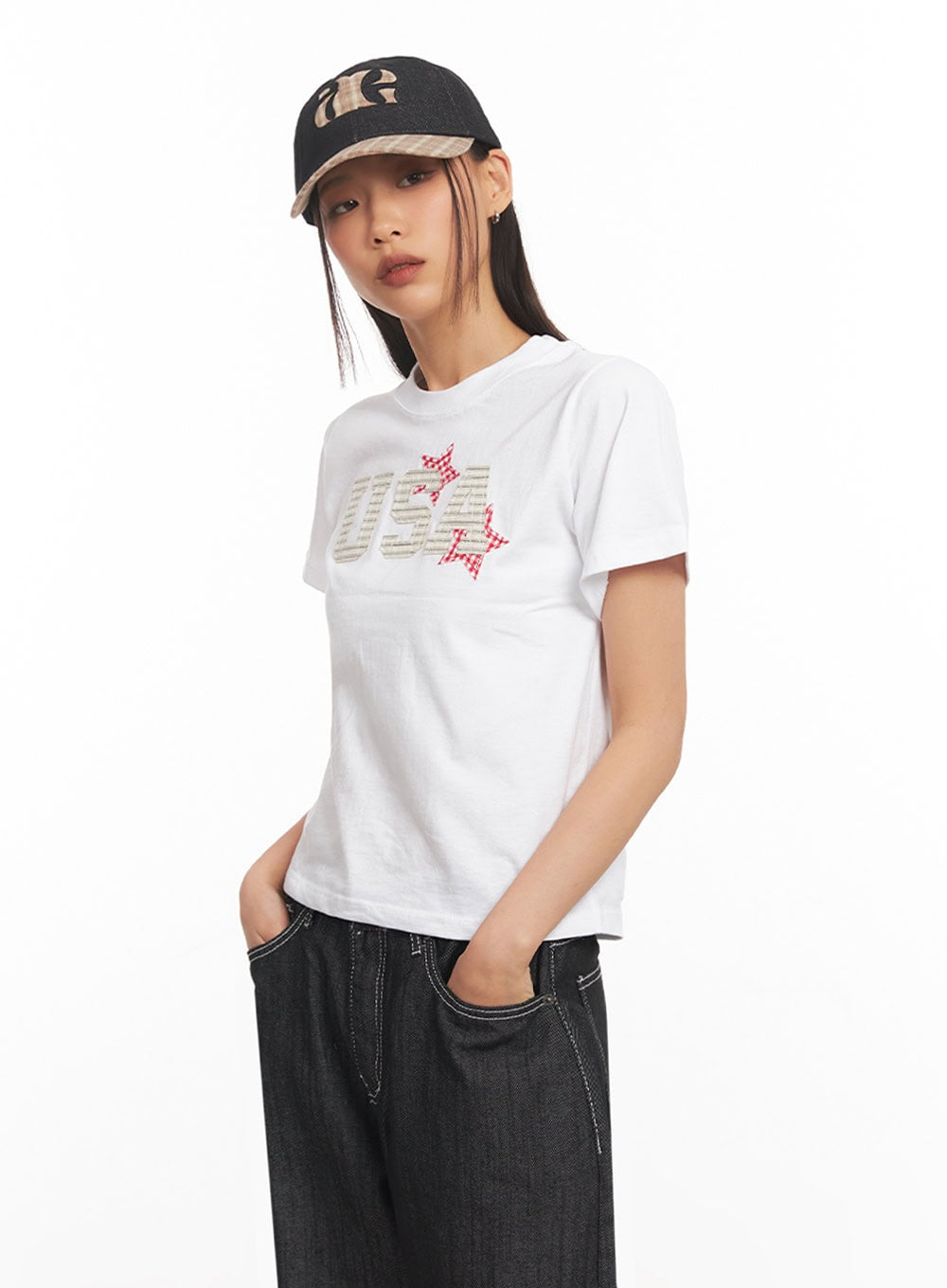 Chic Plaid Cap IA507