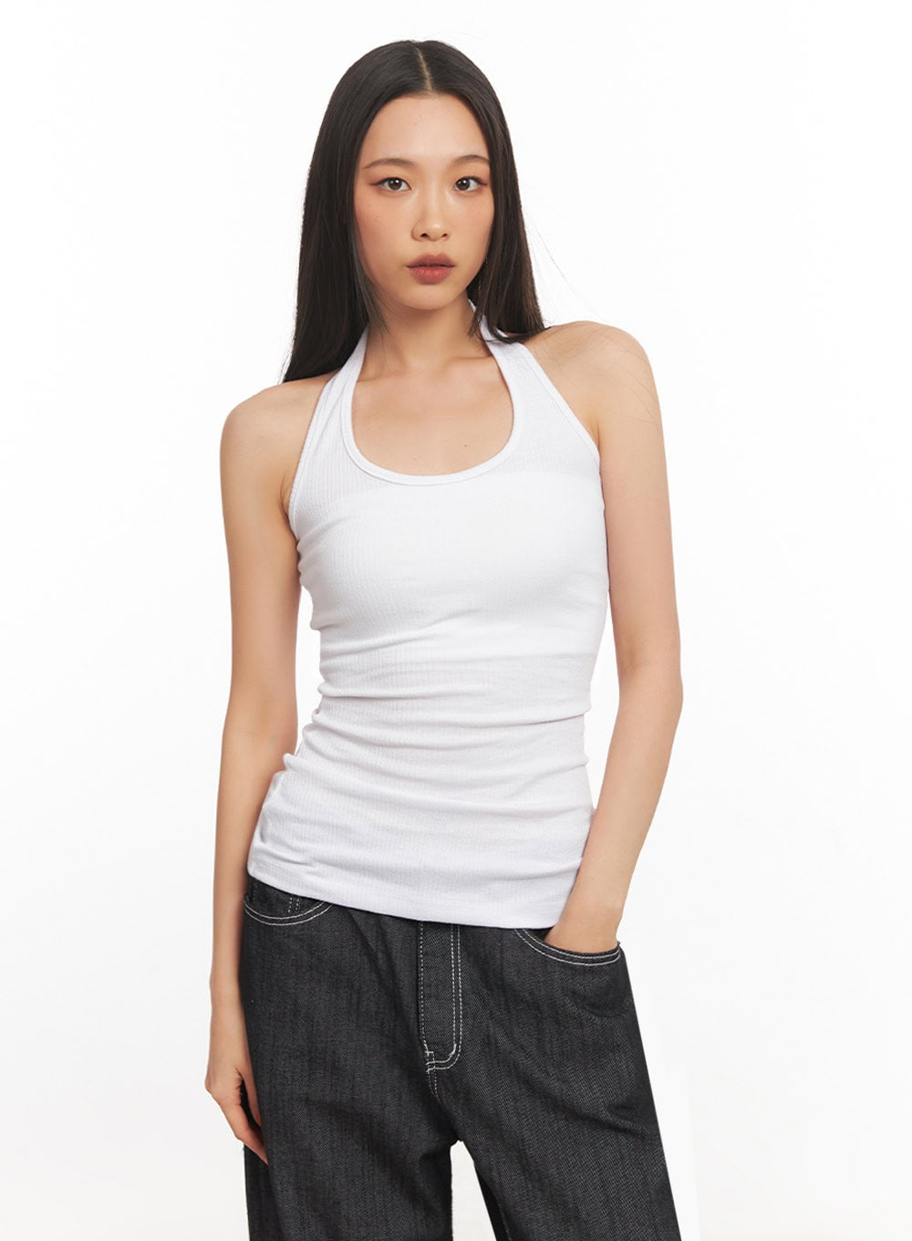 Fitted Halter Top IA507