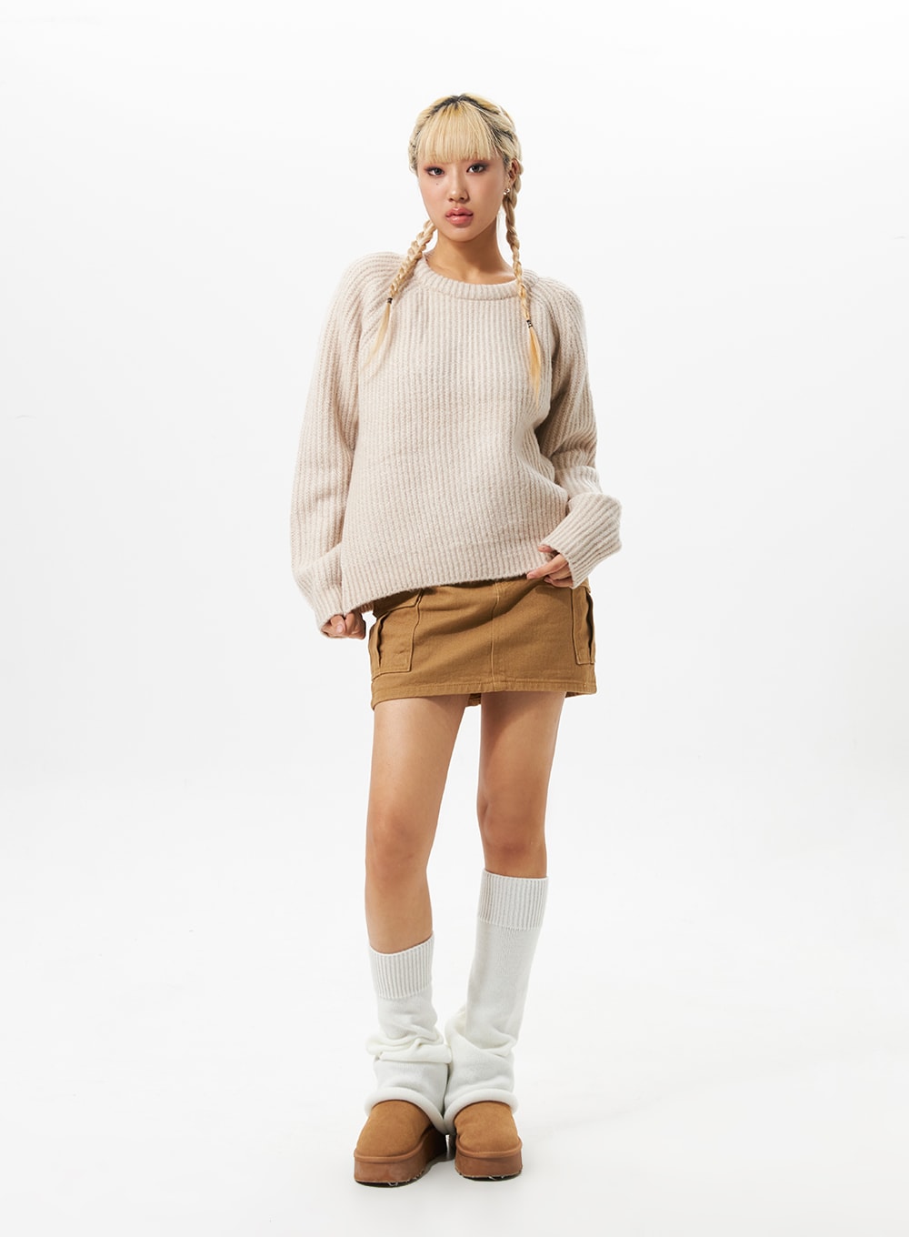 Chunky Sweater and Balaclava Set IO324