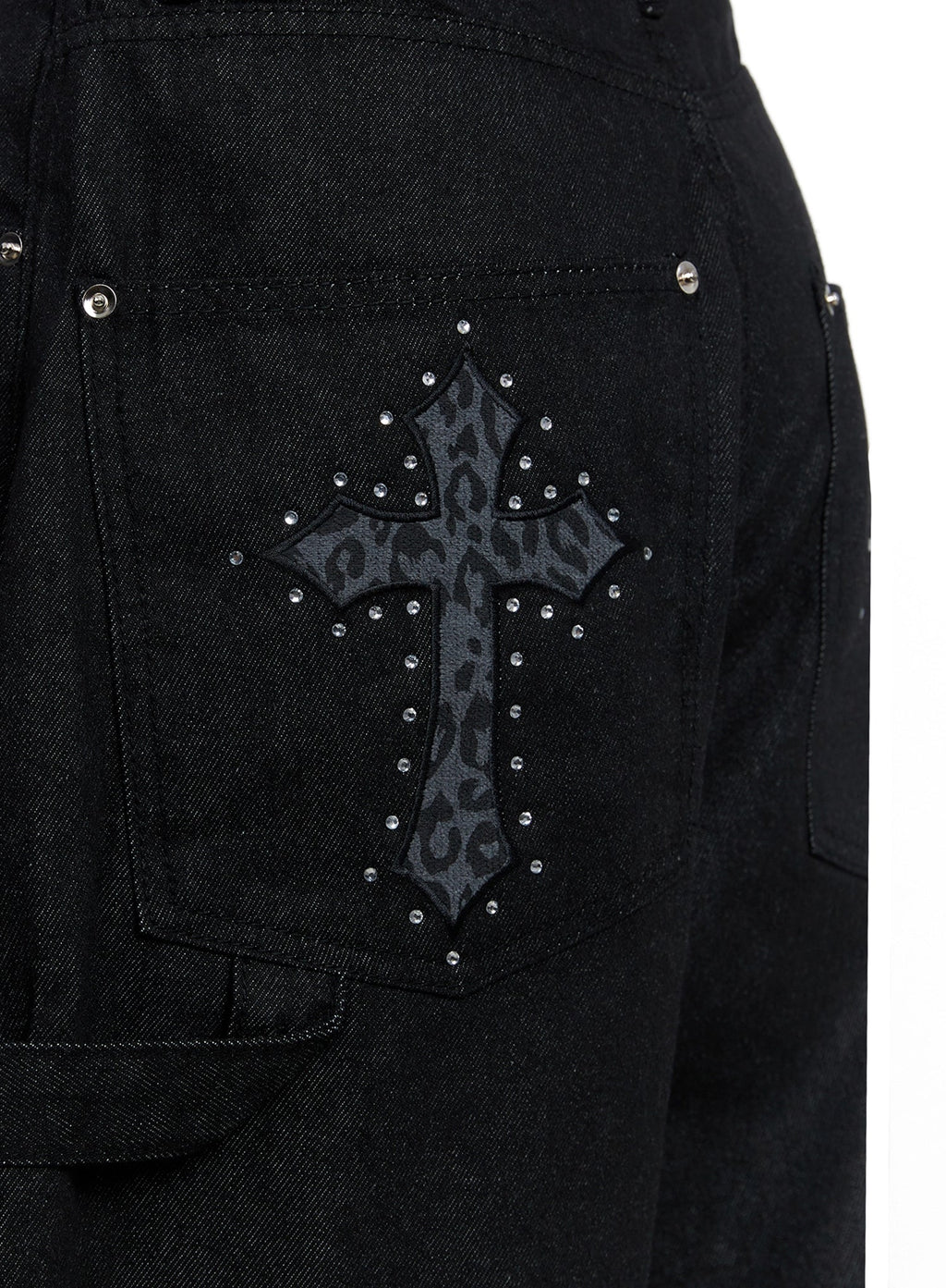 Lea Cross-Patch Baggy Jeans IS525