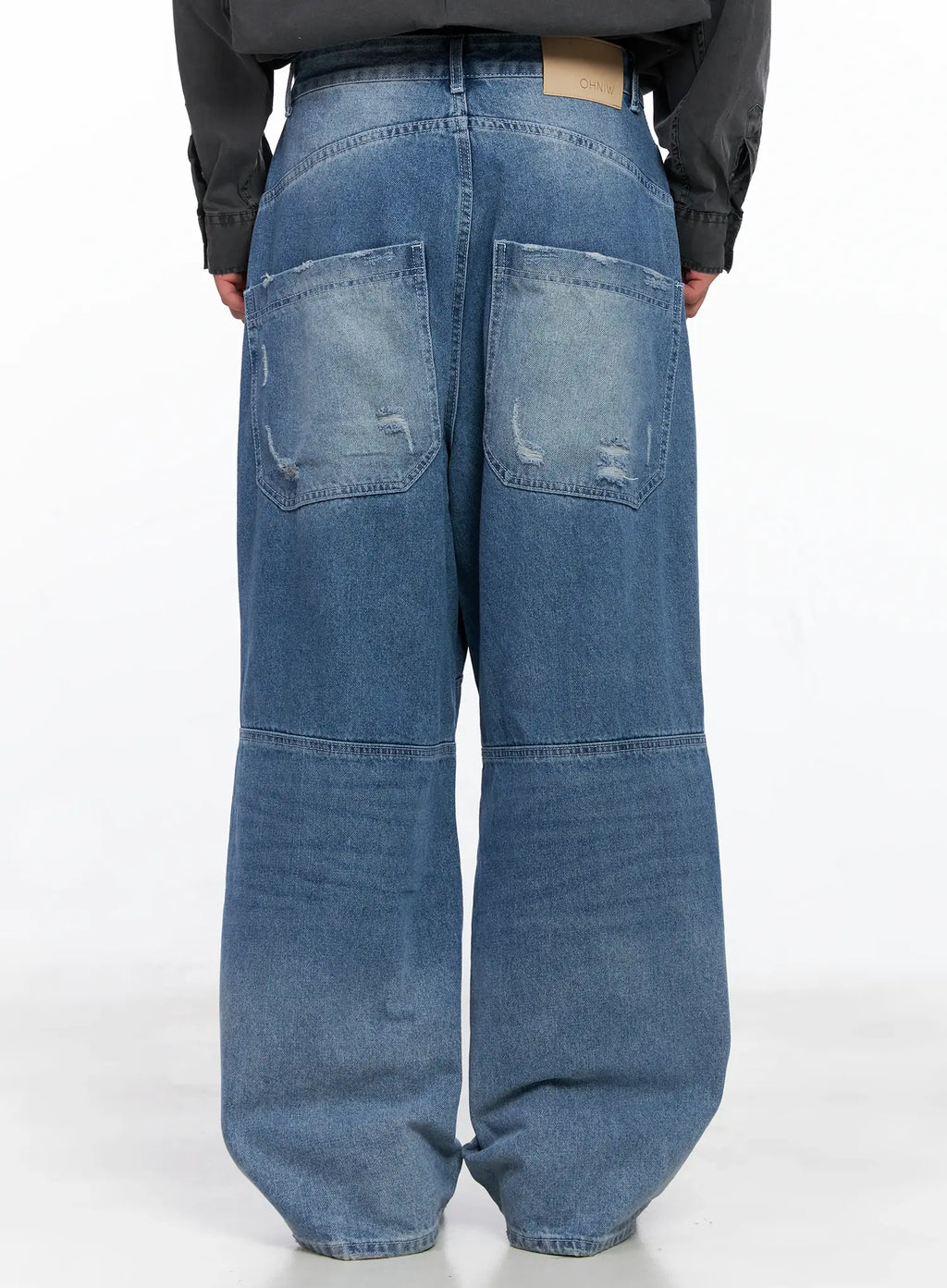 Men's Wide-Leg Biker Jeans IS510