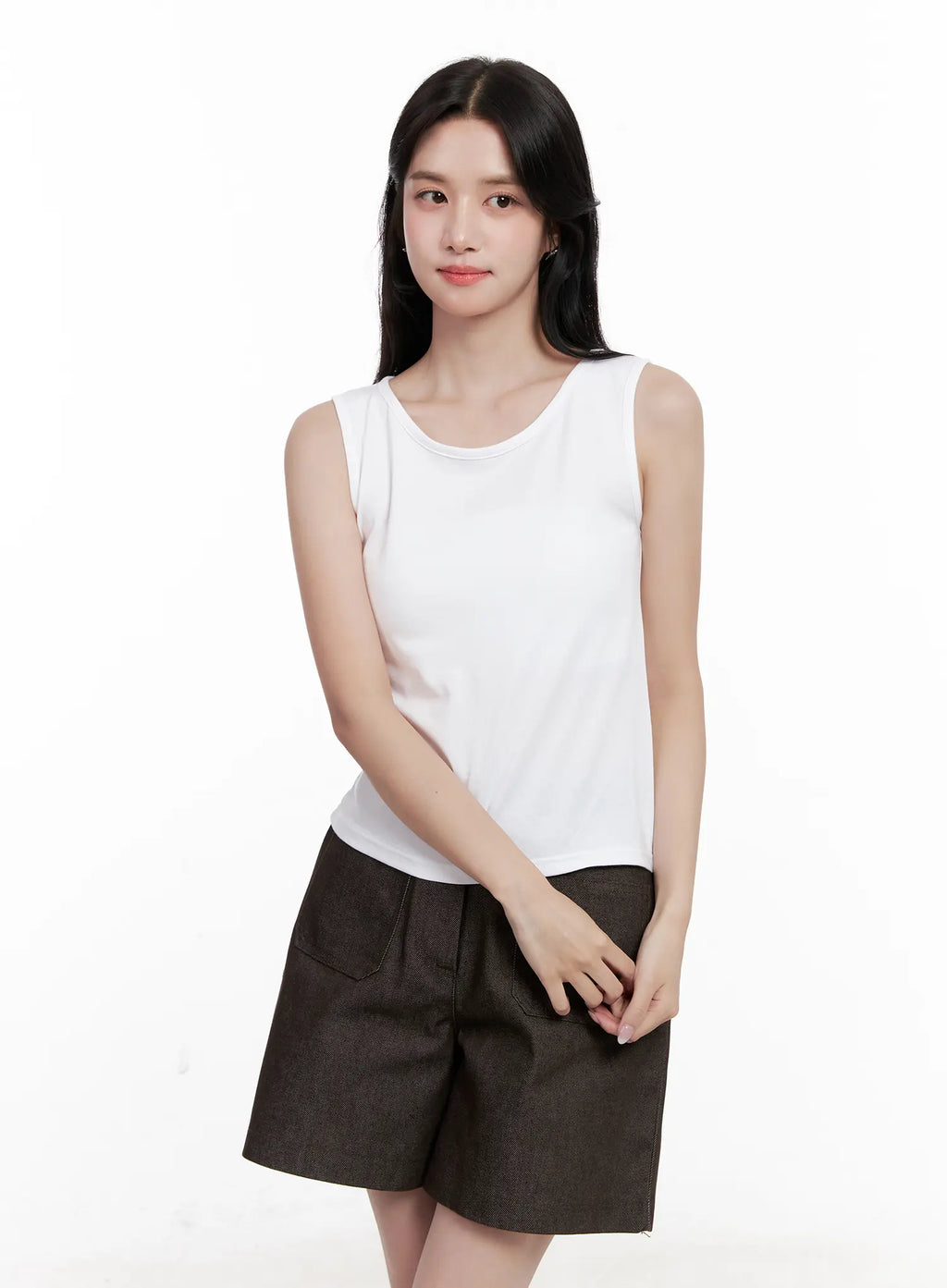 Basic U-Neck Sleeveless Top CL515