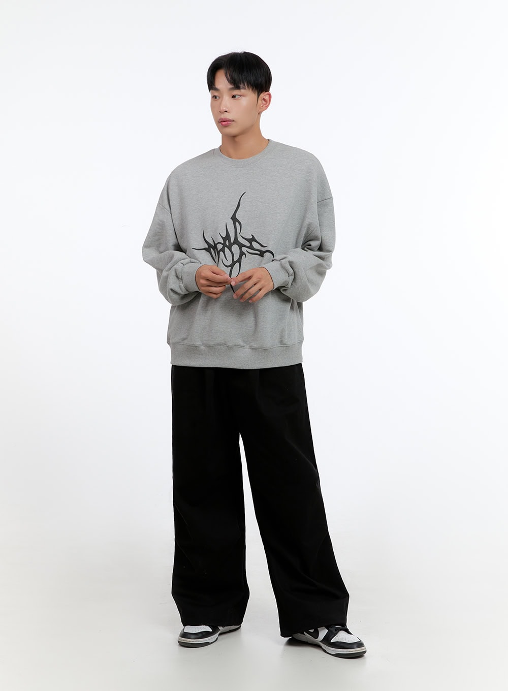 Men's Oversize Graphic Sweatshirt IS412