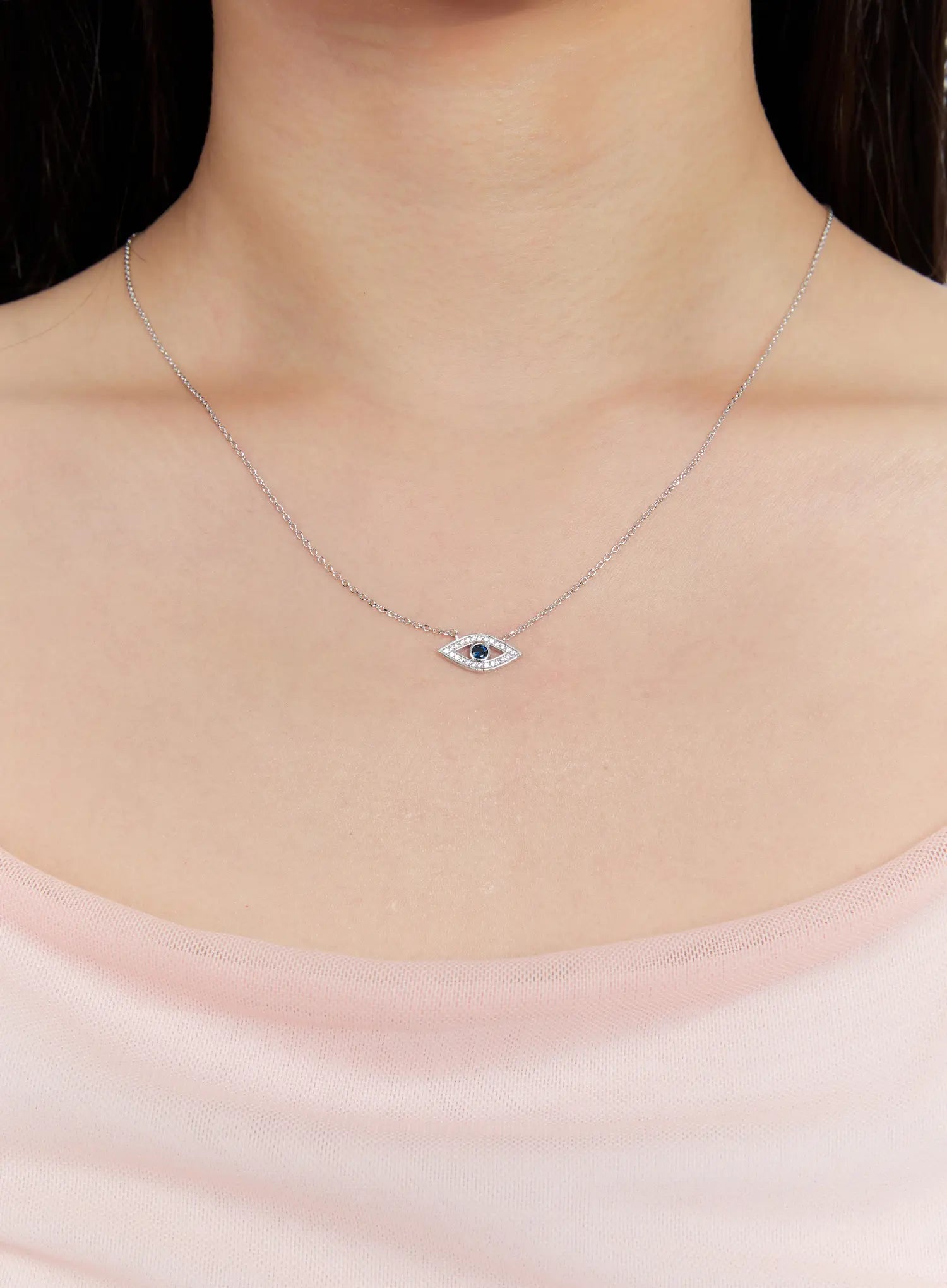 Sapphire Gaze Necklace IS517