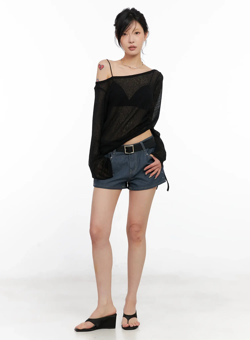 Boatneck Off-Shoulder Long Sleeve CL525