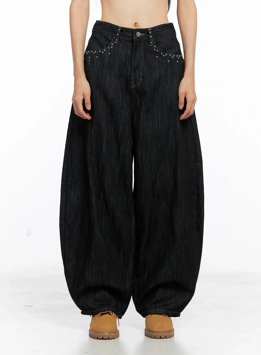 Miles Rhinestone Barrel Jeans CS509