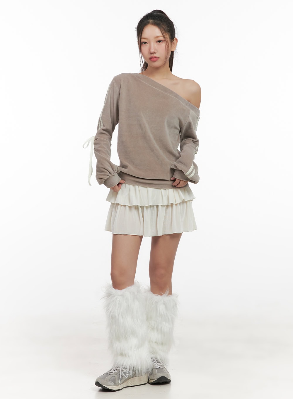 Soft Touch Ruffle Mini Skirt CD411