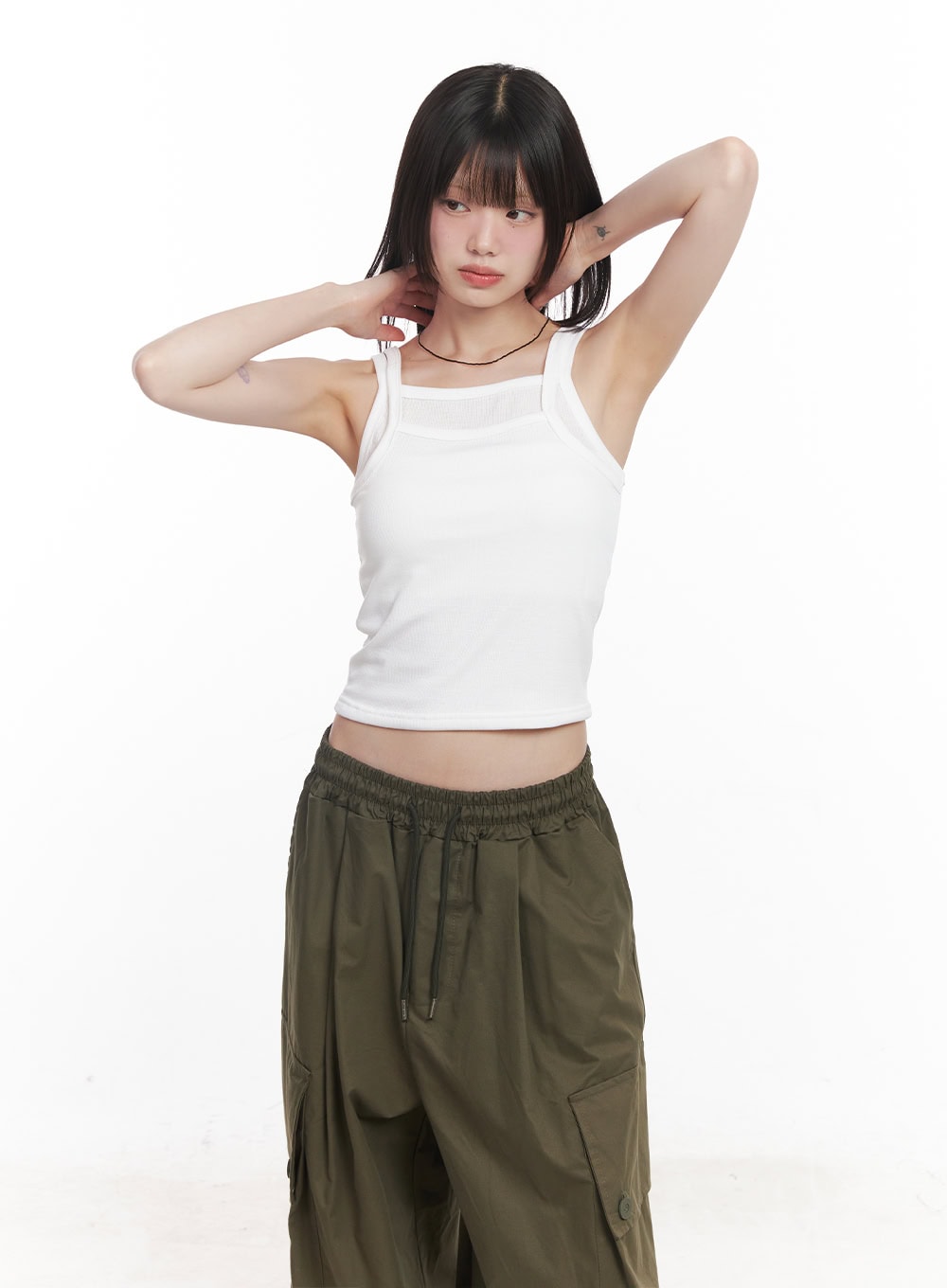 Ribbed Layered Tank Top CY520