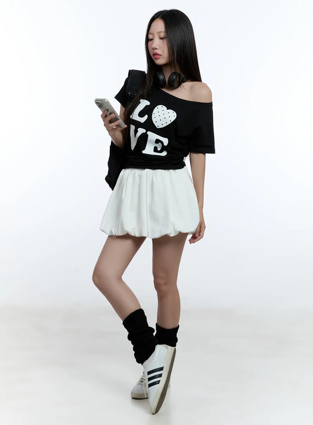 Adjustable Balloon Mini Skirt CU526