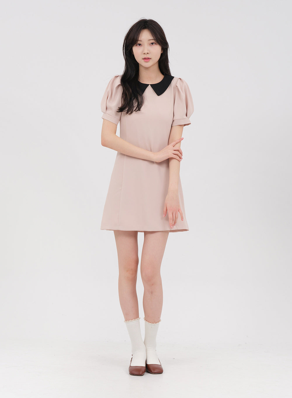 Collared Short Mini Dress OM30