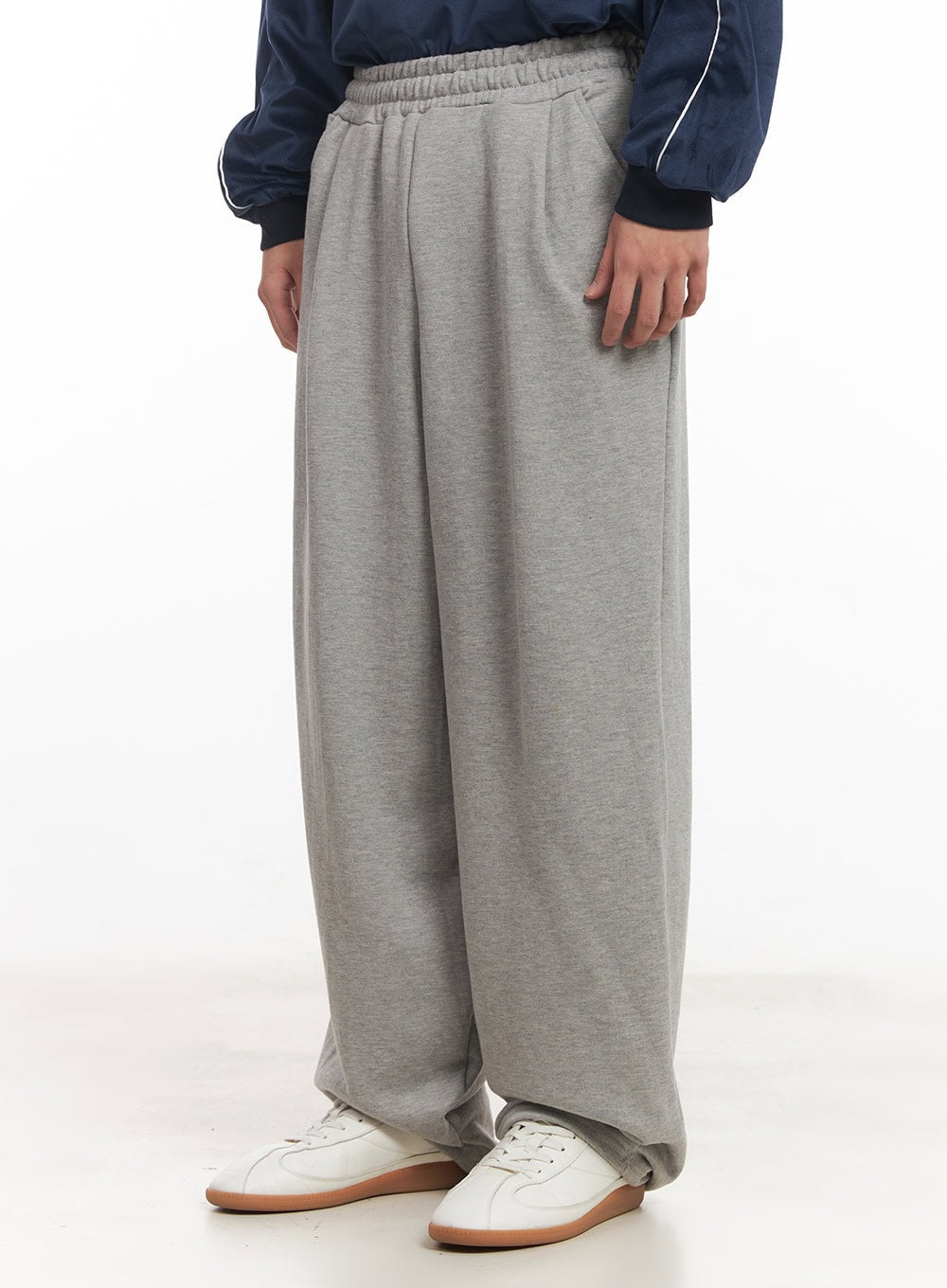 Men's Pintuck Wide-Leg Sweatpants IM528