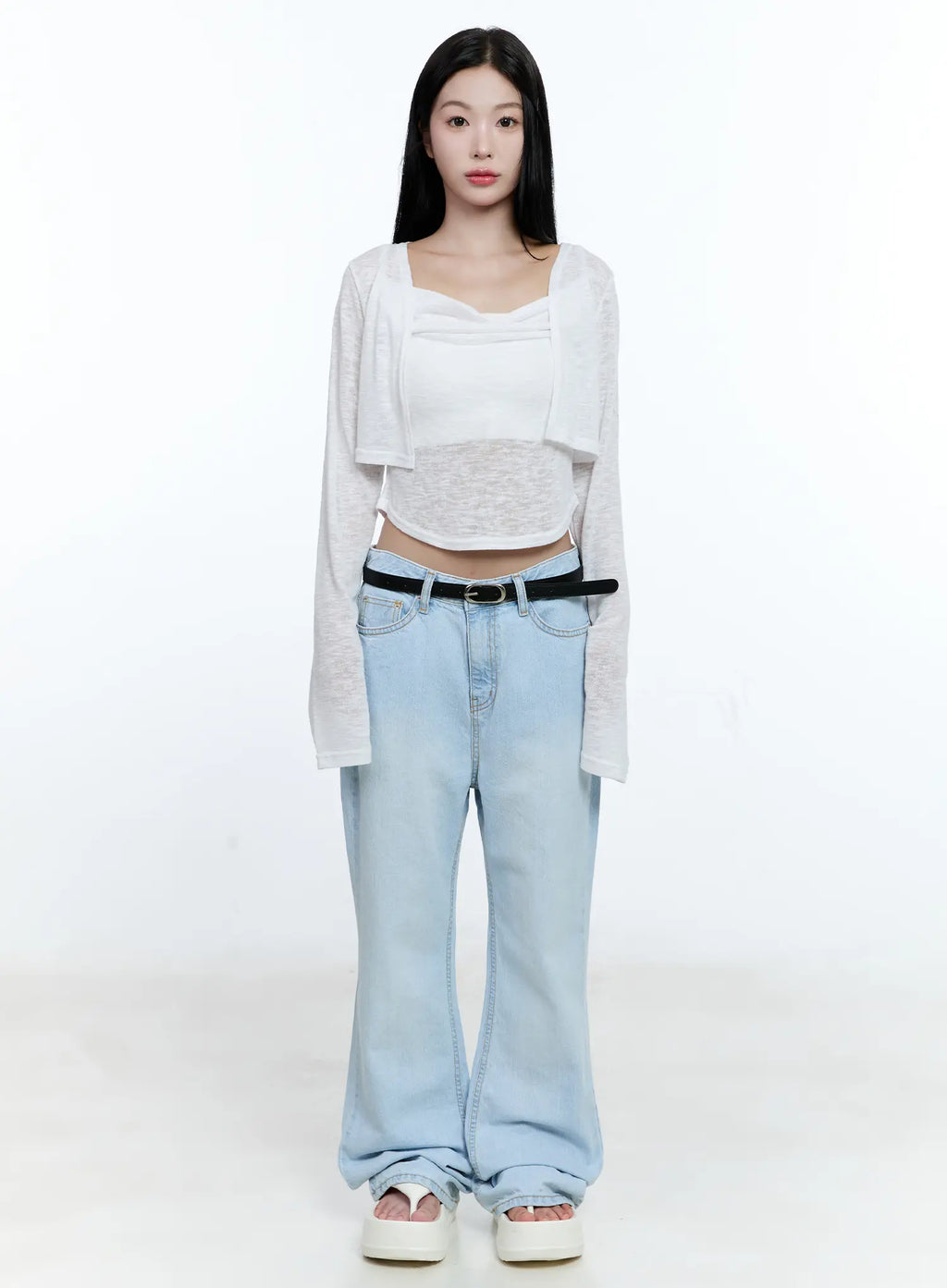 Ribbed Knit Cardigan and Tank Set CG512