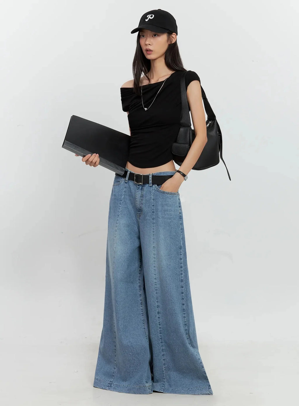 Off-Shoulder Draped Top IL528