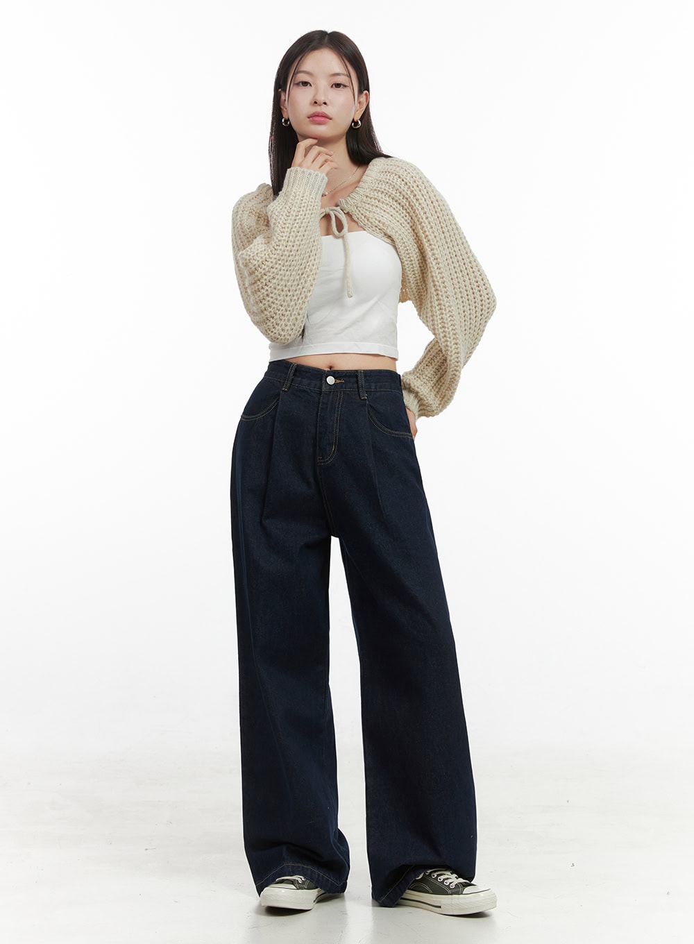 Stringed Hollow Bolero Cardigan OO416