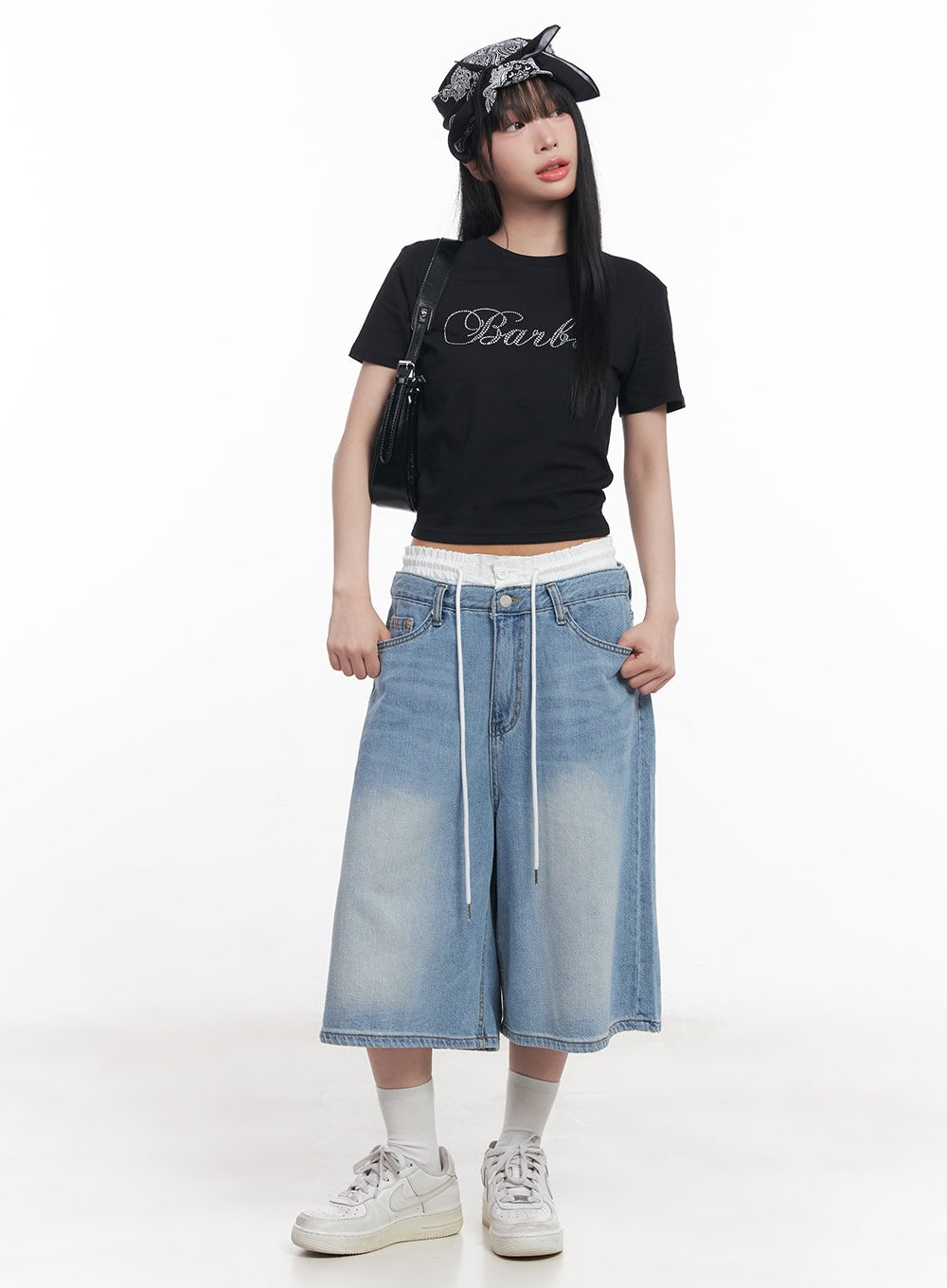 Casual Beaded Crop Top CY527