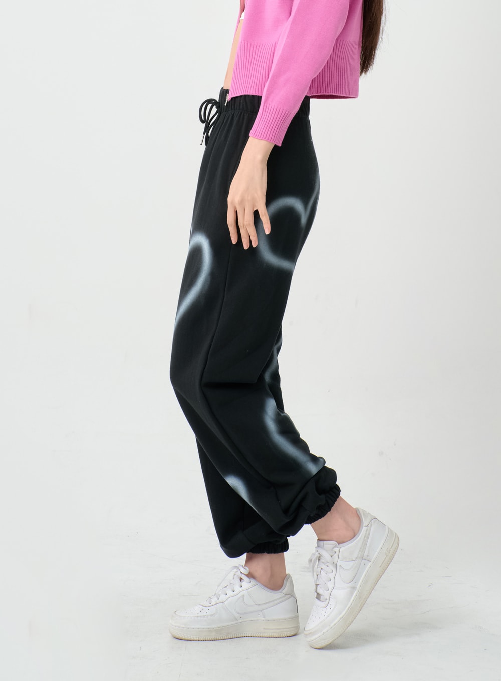 Spray Heart Jogger Bending Pants IS06
