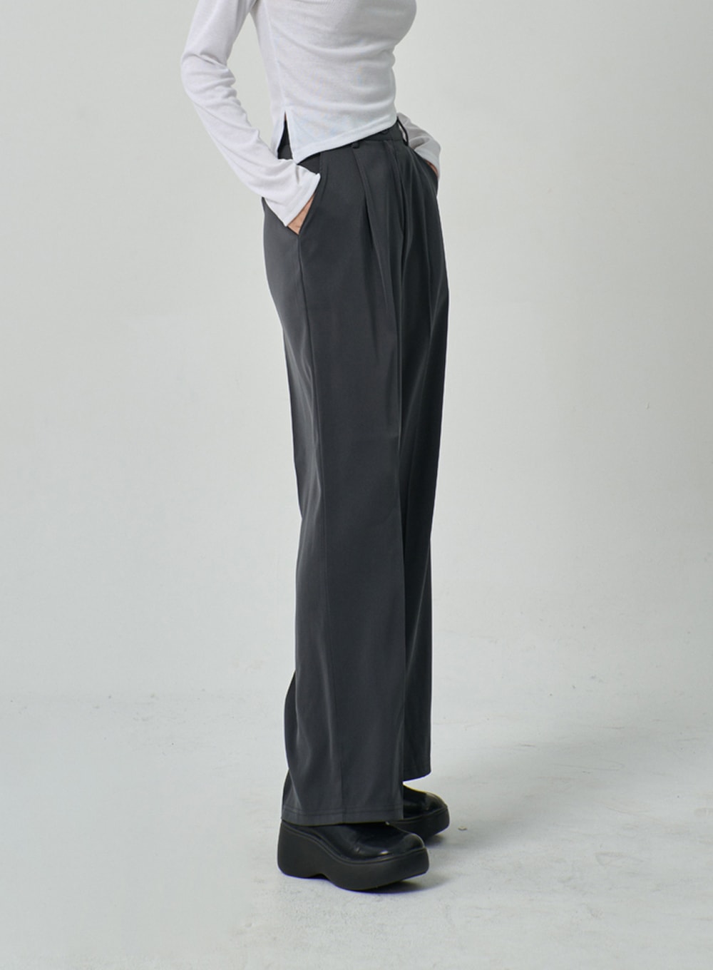 Wide Leg Tailored Pants IF315