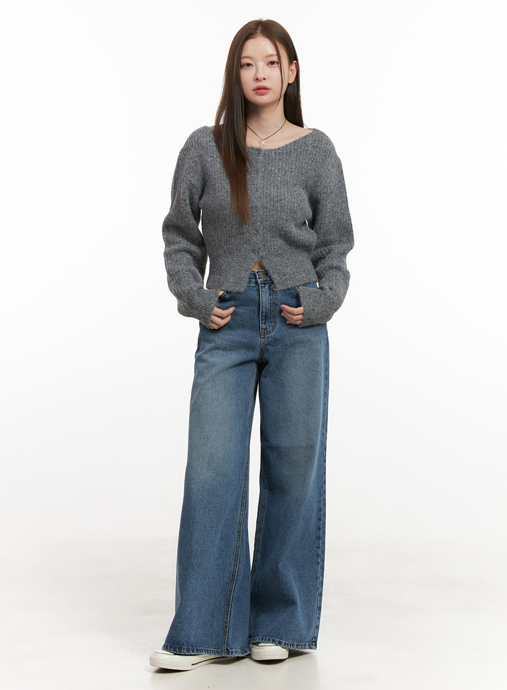 Alisa Wide Leg Denim Chic Jeans OD417
