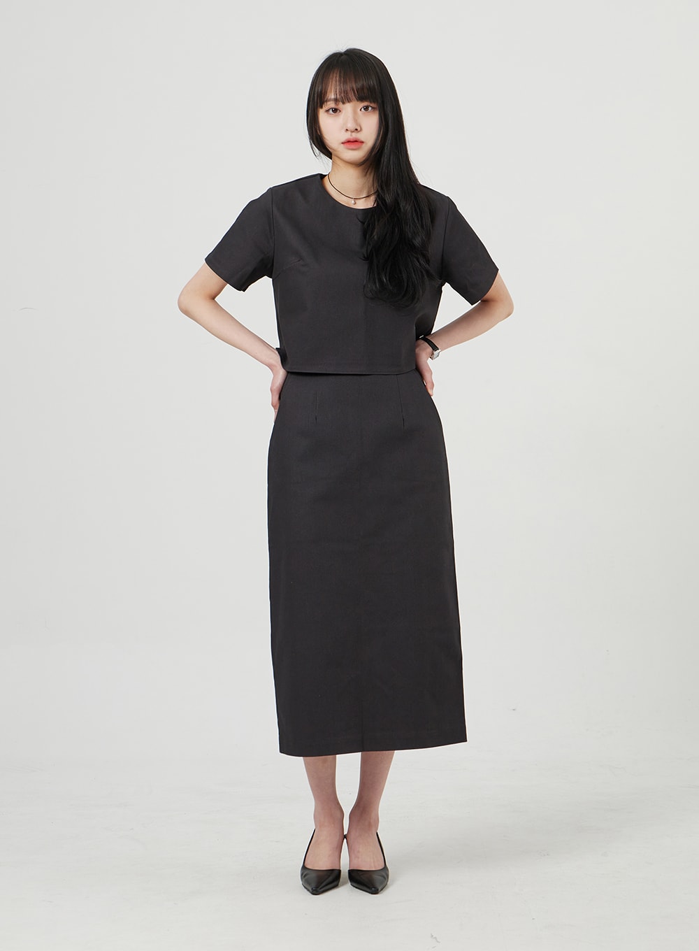 High Waist Maxi Skirt OF328