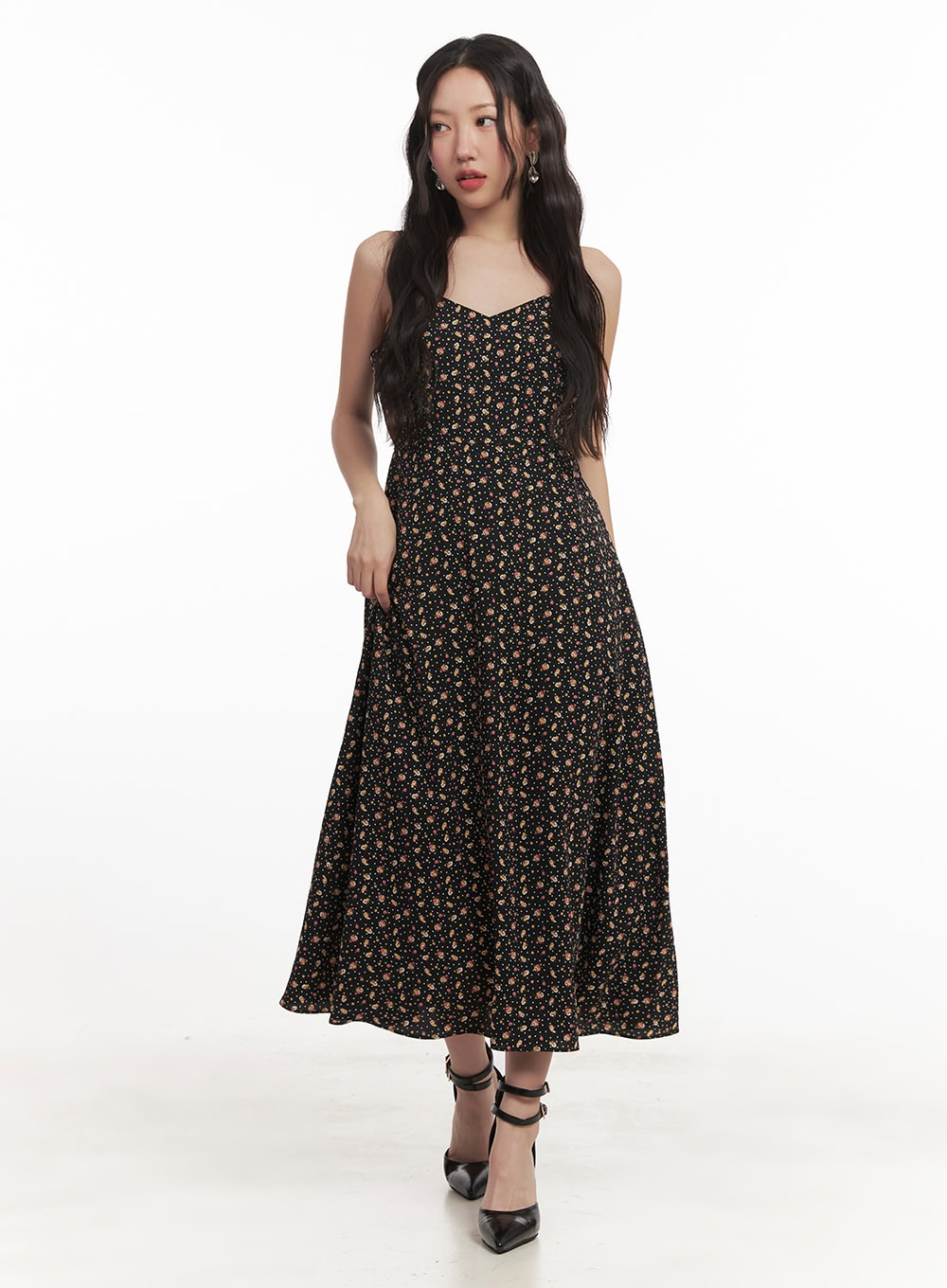 Sweetheart Floral Cami Maxi Dress CF520