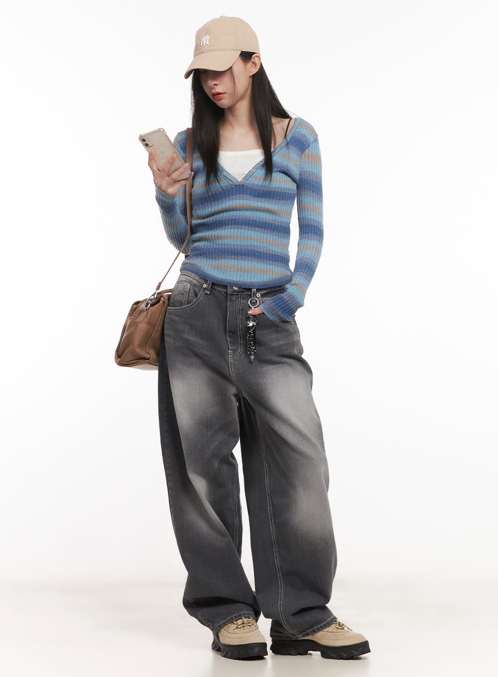 Virginia Washed Wide-Leg Jeans CM518