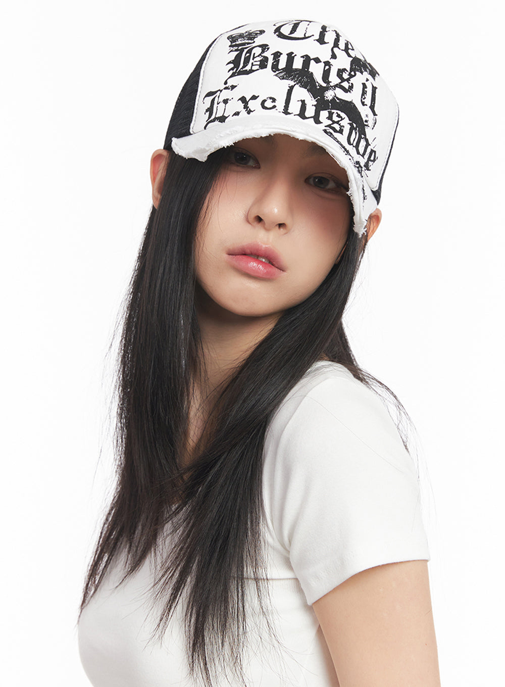 Patched Graphic Mesh Cap IY516