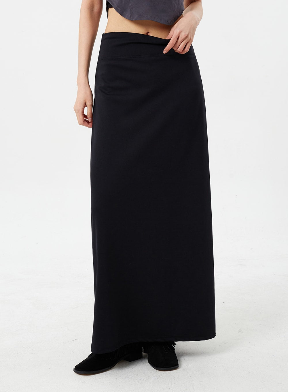 Mid-Rise Maxi Skirt CM307