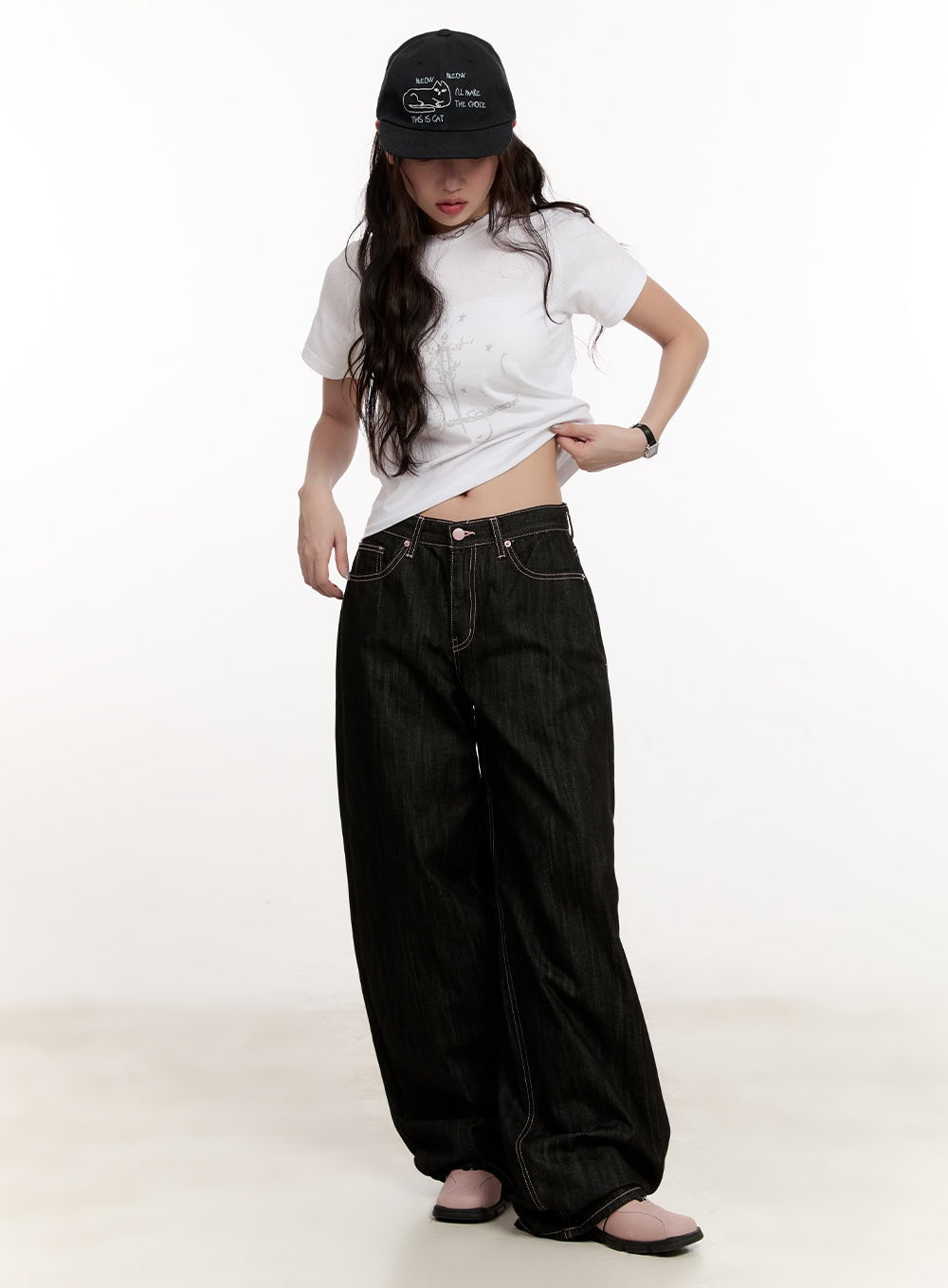 Casual Graphic Crop Tee CM510