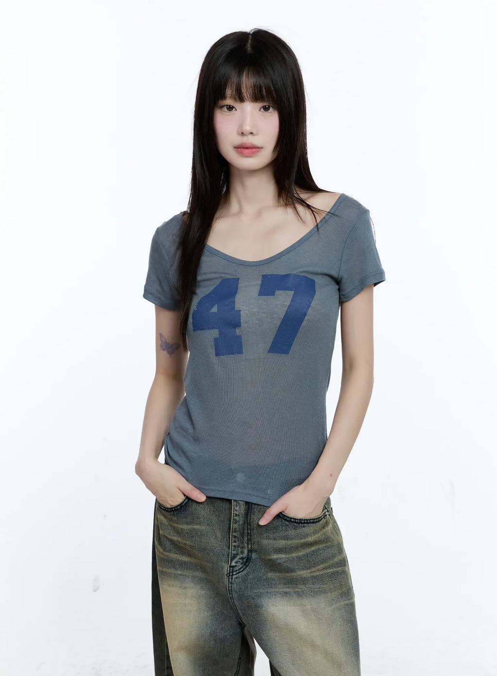 47 Graphic Loose-Fit T-Shirt CG507
