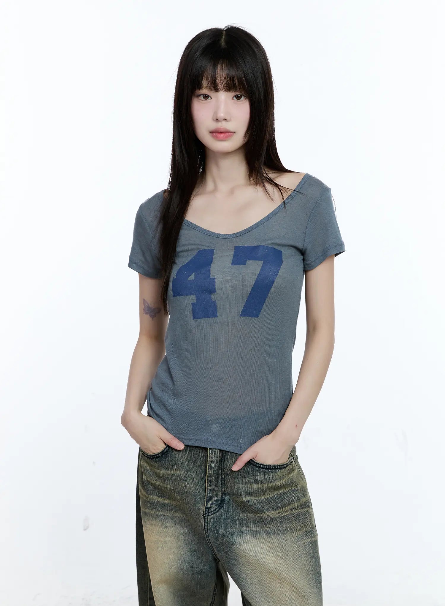 47 Graphic Loose-Fit T-Shirt CG507