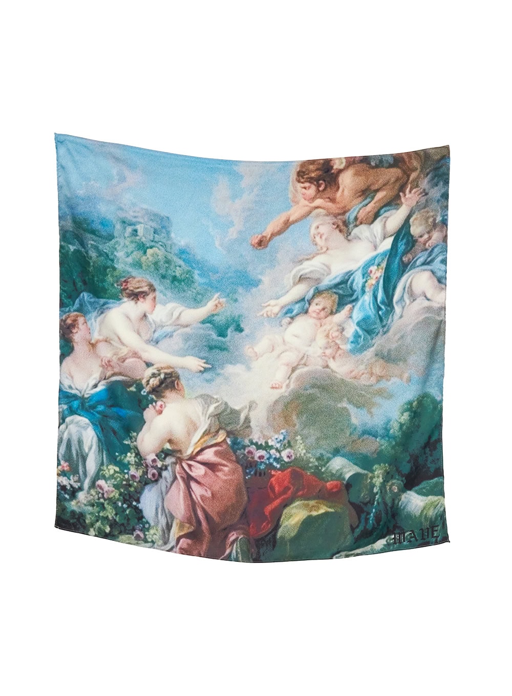 Graphic Satin Tube Top CU417