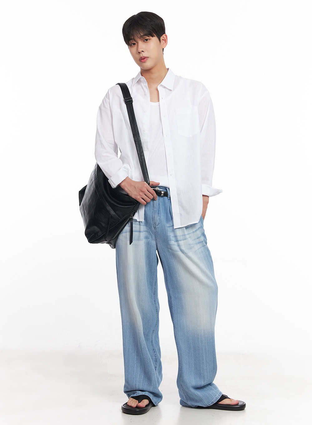 Men's Linen Collared Shirt IY522