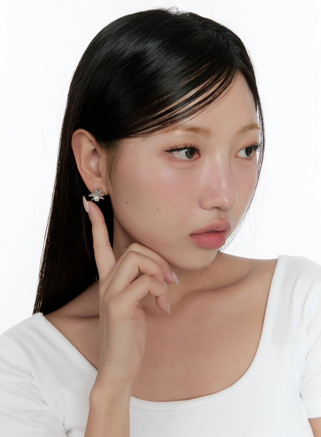 Radiant Sun Faux Pearl Stud Earrings CS518