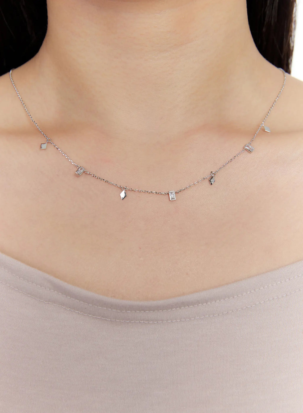 Geometric Drop Necklace IS517